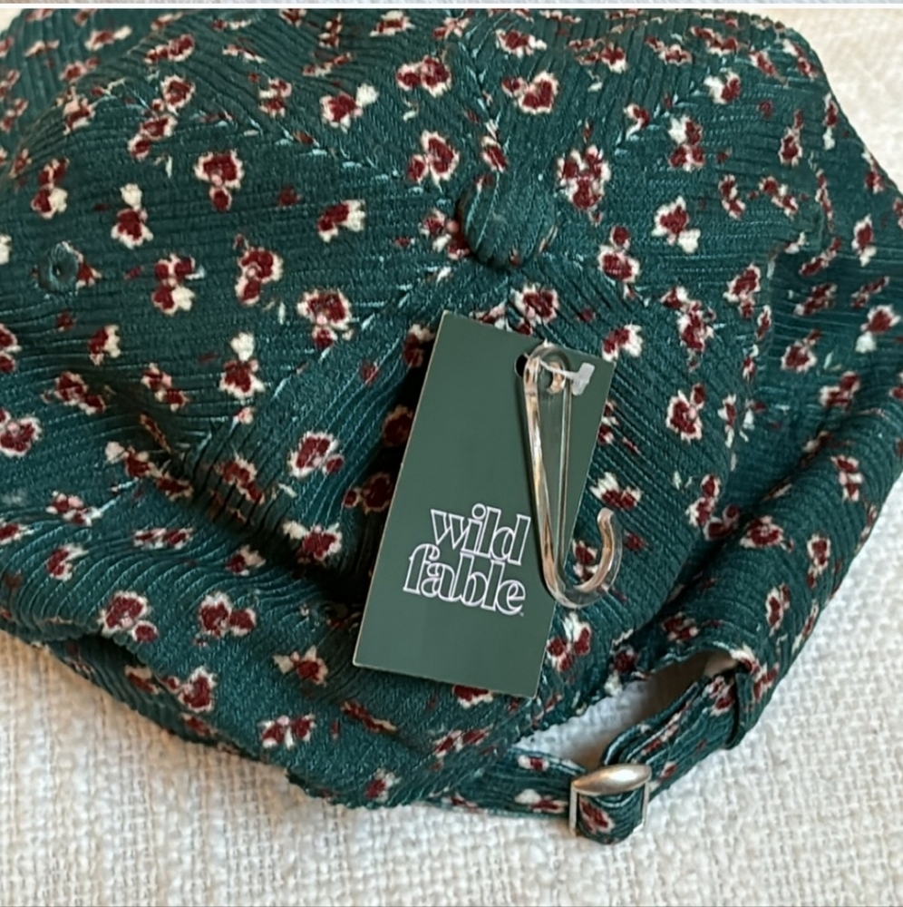 NWT Wild Fable Corduroy Floral Baseball Cap